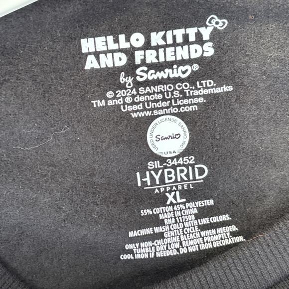 Hello Kitty Halloween Sanrio Adult Long Sleeve Crewneck Sweatshirt AOP Unisex - Picture 4 of 5